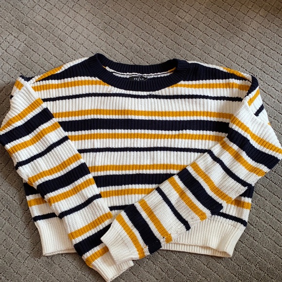 NWT pacsun PS/LA Varsity Blue cropped sweater - Picture 2 of 5